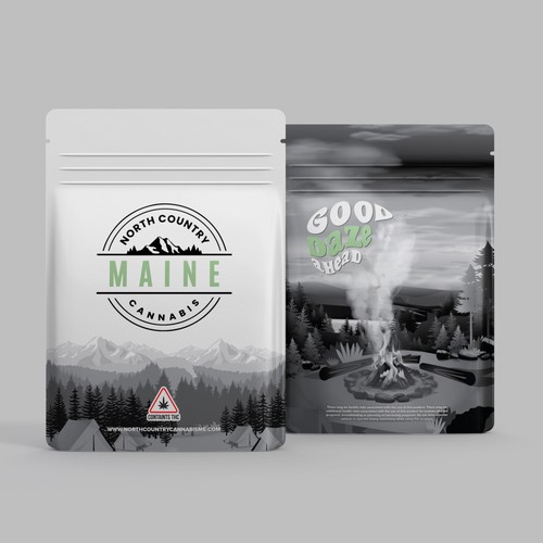 Black and white packaging with the title 'Maine'