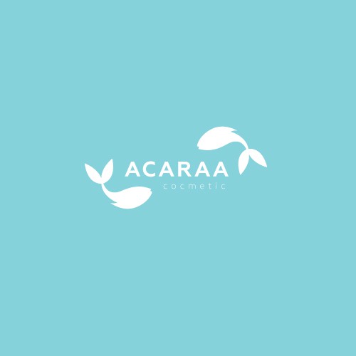 Delicate logo with the title 'Logo concept for ACARAA cosmetic'