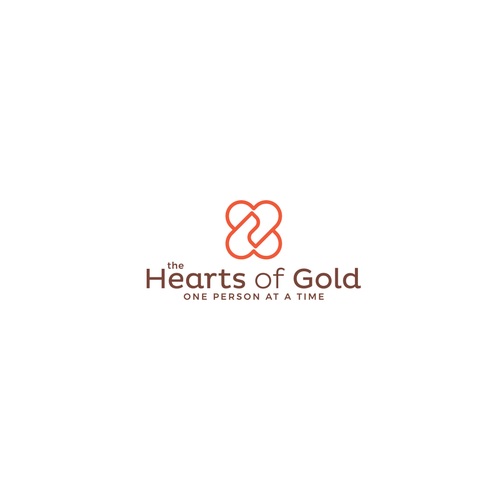 Charity logo with the title 'Hearts of Gold'