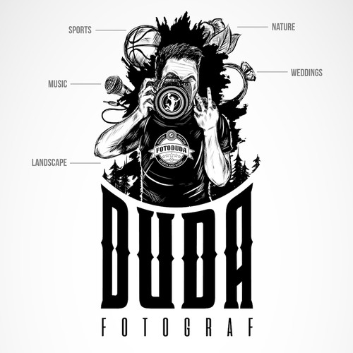 IPad design with the title 'Illustration for self-promotional sticker'