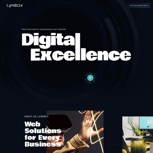 Agency website with the title 'Lyndrix'