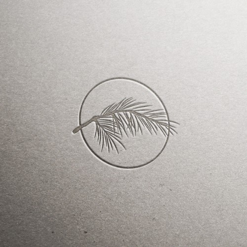 Pine tree design with the title 'Logo for a furniture manufacturer'