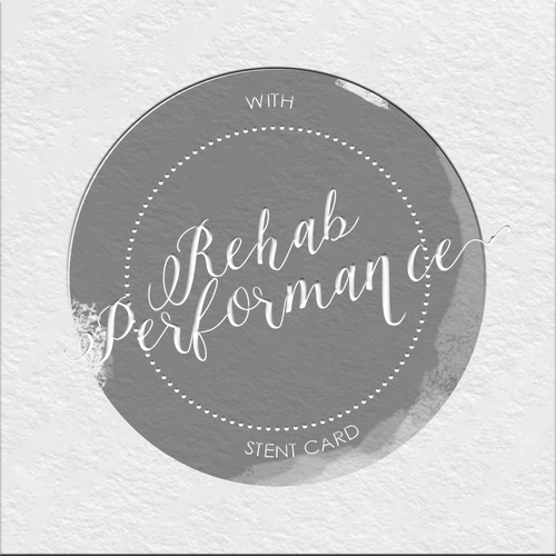 Embossed logo with the title 'Modern & sophisticated logo concept for Rehab Performance'