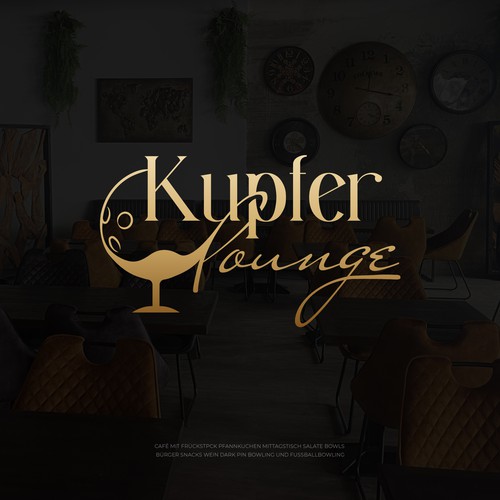 Lounge logo with the title 'Logo design for Lounge bar'