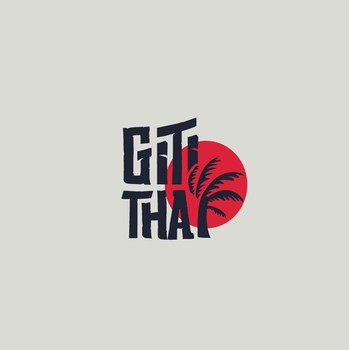 Thai logo with the title 'Giti Thai Restaurant Logo Concept'