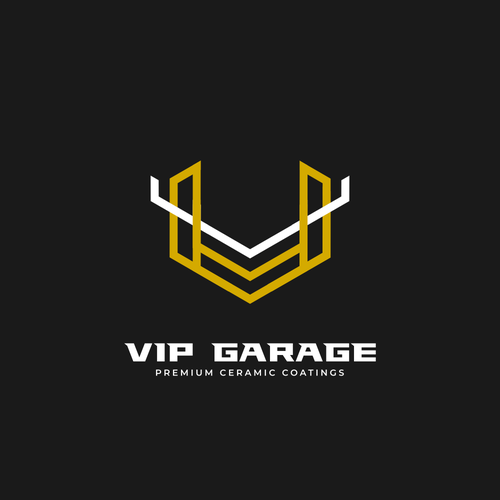 Garage logo with the title 'Premium Clean Logo'