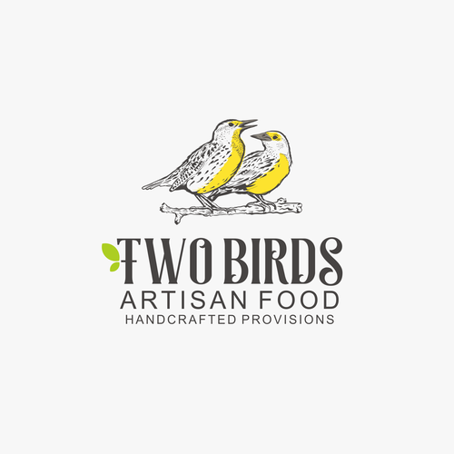 Bird logo with the title 'Artisan Food Logo'
