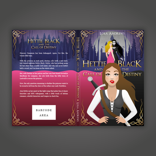 Fairy tale book cover with the title 'Book Cover design'