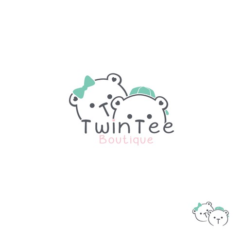 Boutique design with the title 'Boutique cute logo'