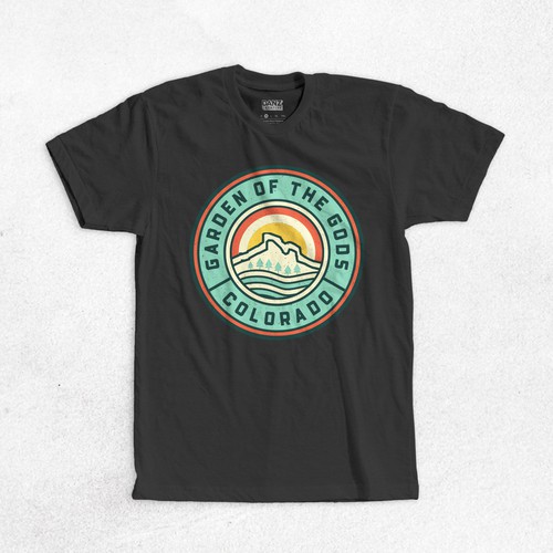 Modern t-shirt with the title 'Colorado Theme Tshirt'