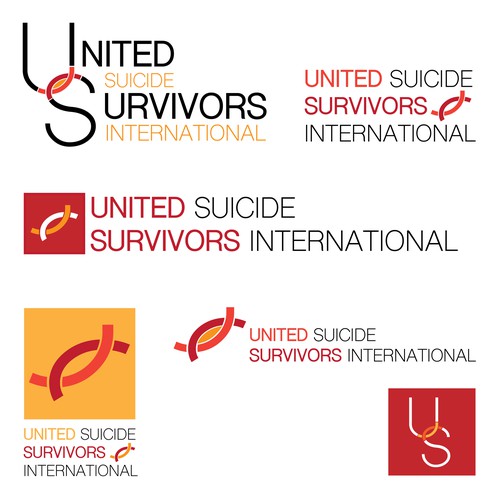 Chain design with the title 'Logo for United Suicide Survivors International'