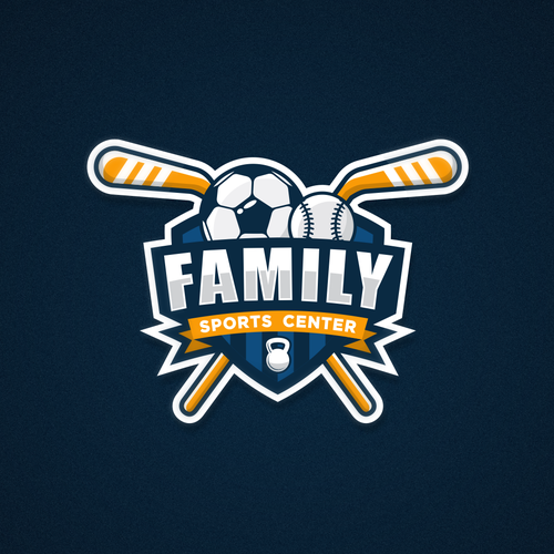 Soccer team logo with the title 'Sport Center Logo design'