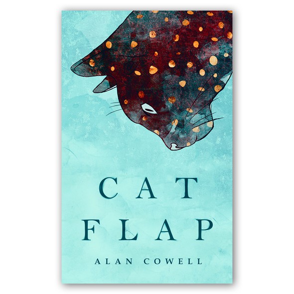 Cat book cover with the title 'Cat Flap -book cover-'