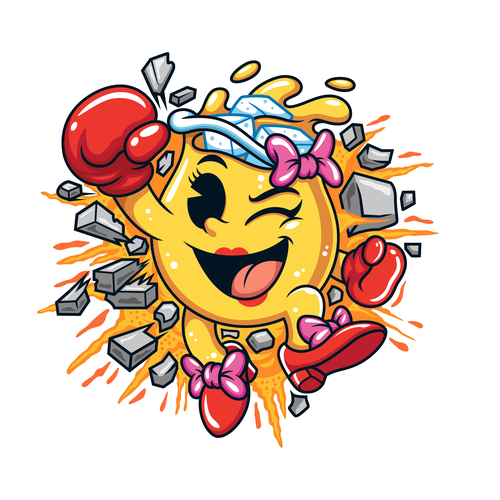 Fresh artwork with the title 'Funny Drink Mascot '