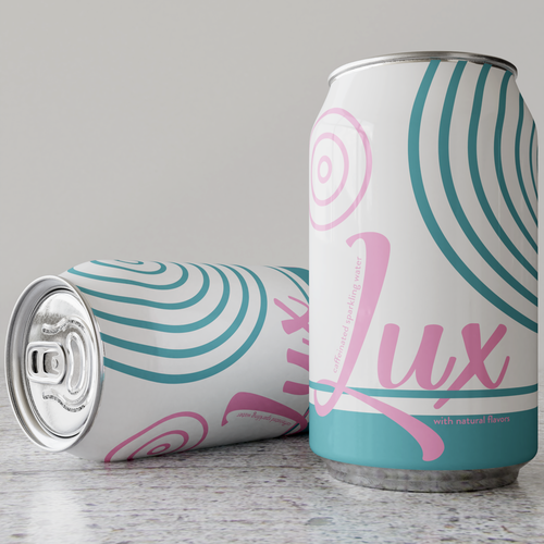 Canister design with the title 'Design concept for sparkling water brand part II.'