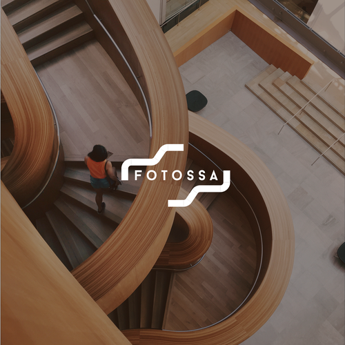 Camera logo with the title 'Logo concept for Fotossa - photography company'