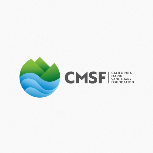Foundation logo with the title 'CMSF logo design'