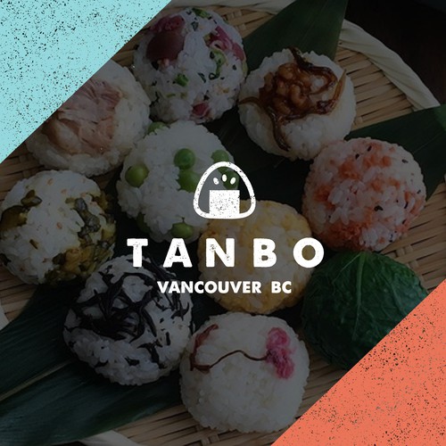 Sushi logo with the title 'Tanbo Vancouver BC Logo Design'