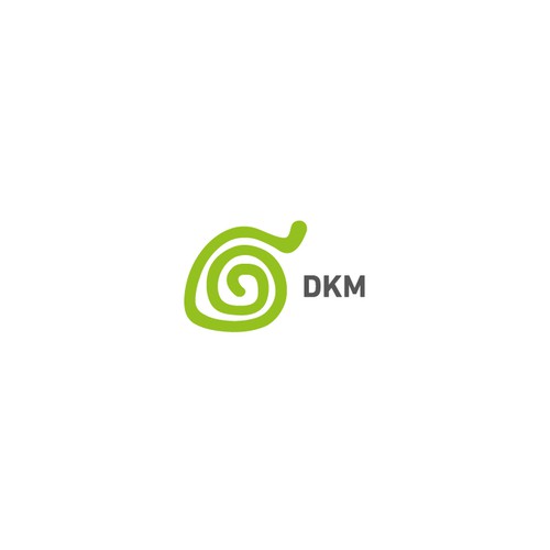 Spiral design with the title 'Logo for a turkish NGO - DKM'