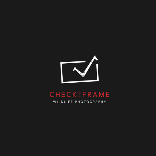 Wildlife photography logo with the title 'Logo for CheckTheFrame fotography'