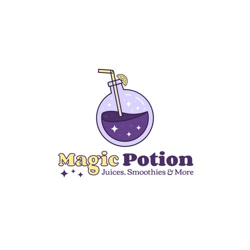 Juice bar design with the title 'Logo for juice cafe'