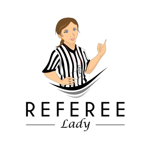 Lady logo with the title 'Referee Lady'