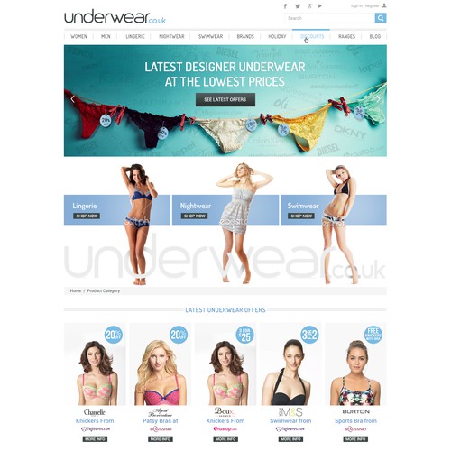 Negative Underwear  eCommerce Website Design Gallery & Tech Inspiration