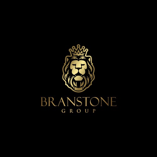 Crown logo with the title 'ROARING design for a real estate investment and management company BRANSTONE GROUP'