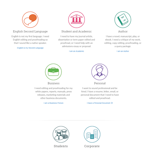 Briefcase design with the title 'Icon design for Scribendi'