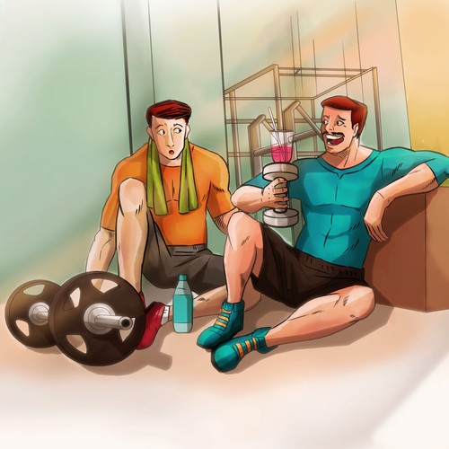 Comic book artwork with the title 'illustration'