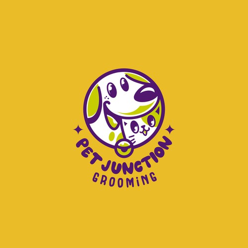 Cat brand with the title 'Pet Junction Grooming '