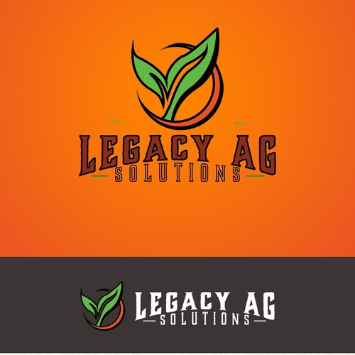 Round logo with the title 'Agronomy  company'