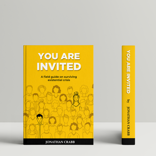 Digital art book cover with the title 'Book cover "You are Invited" by Jonathan Crabb'