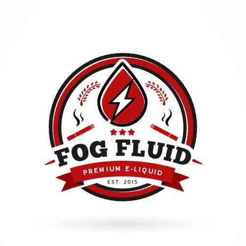 Fluid design with the title 'Fog Fluid logo.'
