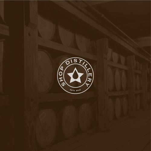 Distillery logo with the title 'Shop Distillery'