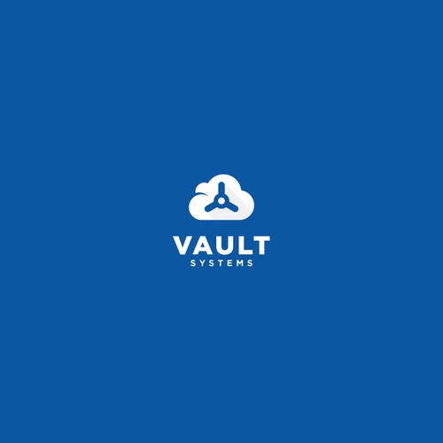 Cloud brand with the title 'Logo Design for Vault Systems'
