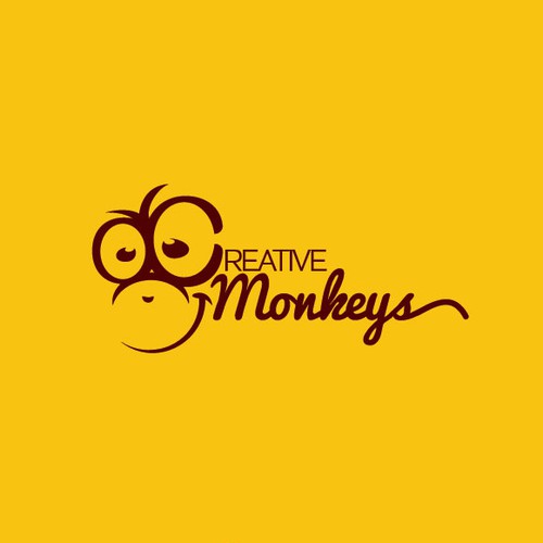 Monkey design with the title 'CREATIVE MONKEYS'