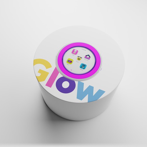 3D rendering design with the title 'Packaging design and render'