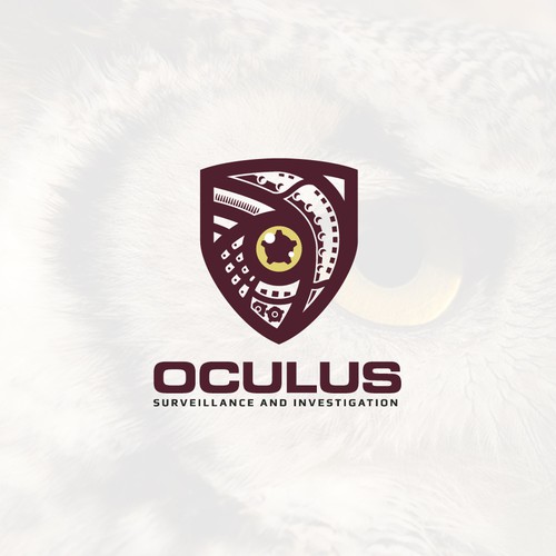 Camera brand with the title 'Oculus surveillance logo'
