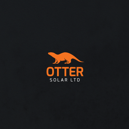 Otter design with the title 'Logo concept for Otter Solar LTD'