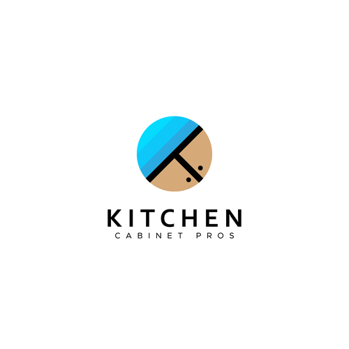 Brown brand with the title 'Kitchen Cabinet Pros'