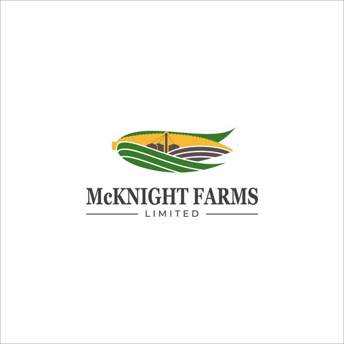 Corn logo with the title 'McKnight Farm'