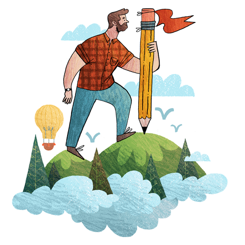 T-shirt artwork with the title 'T-Shirt Design Concept for Yes I'm a Designer'