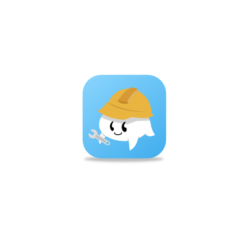 Chibi design with the title 'App Icon for debugging app'