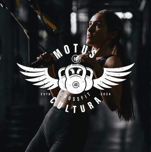 Health and fitness logo with the title 'MOTUS ET CULTURA'