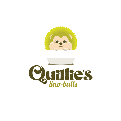 Snow logo with the title 'Modern/Colorful Logo for a New Sno-Ball Food Truck'