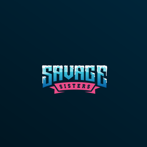 Ice logo with the title 'Savage Sisters Guided Snow Adventures LLC'