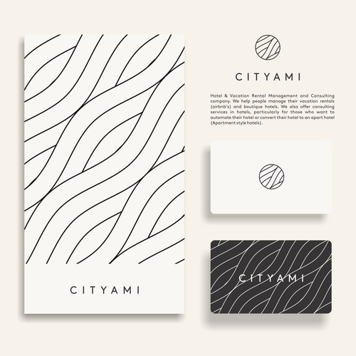 Management brand with the title 'NEW YORK BASED HOTEL MANAGEMENT LOGO'