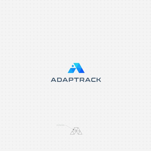 Human logo with the title 'Adaptrack'