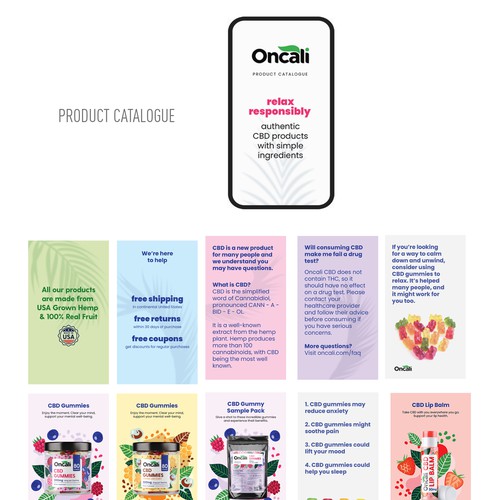 Catalogue design with the title 'Product Brochure'